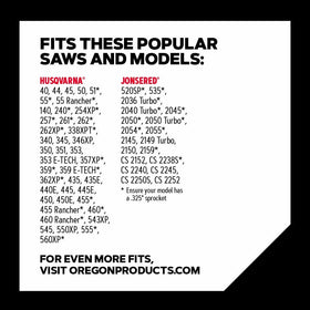 Oregon M66 Lubri-Tec oiling system maintains lubrication