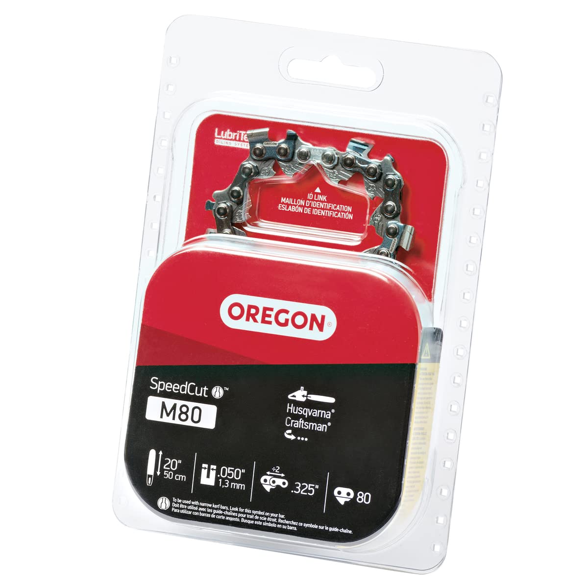 Oregon M80 SpeedCut blued cutters resist corrosion for longer life