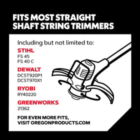Oregon Platinum Gatorline Supertwist armor exterior resists snagging during weed trimming