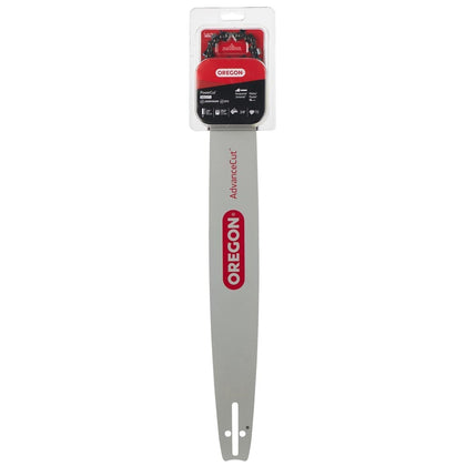 Oregon PowerCut 20in guide bar for smooth, durable cuts.