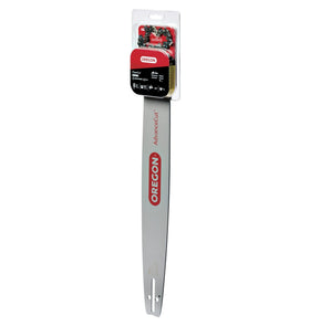 Oregon PowerCut multi-rivet nose enhances bar durability and control.