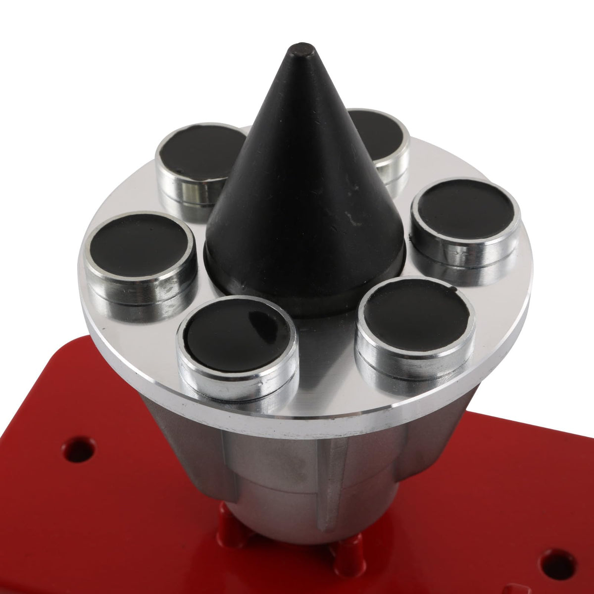 Oregon Precision Blade Balancer mounted on wall with magnet for easy, organized storage.