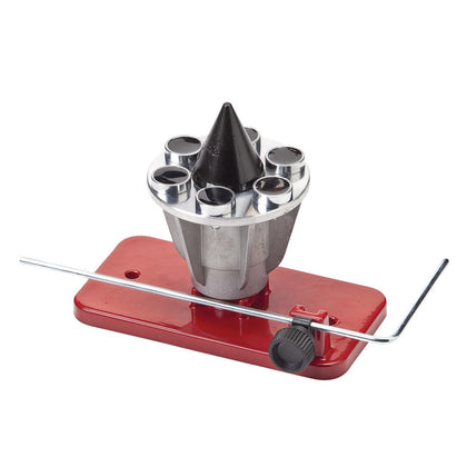Oregon Precision Blade Balancer with universal fit checks balance after sharpening for smoother cuts.