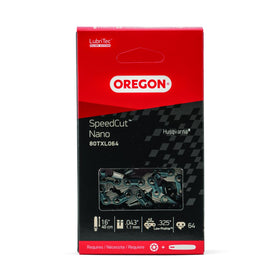 Oregon SpeedCut Nano chain 16-inch with 64 drive links for smooth cutting