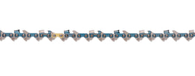 Blued cutters on Oregon SpeedCut Nano chain showing corrosion protection