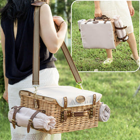 OrgaNatureQueen cozy outdoor blanket included for warmth and comfort