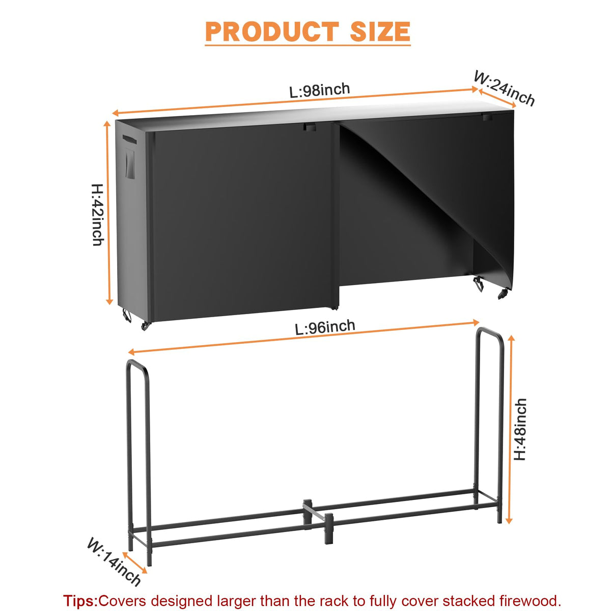 organizelink firewood rack assembled tool-free requires no extra hardware