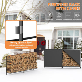 organizelink firewood rack closeup shows heavy-duty tubes for lasting stability