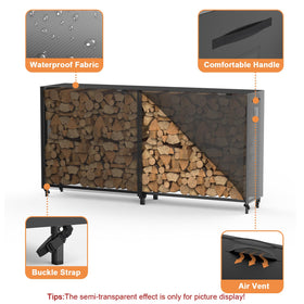 organizelink firewood rack raised design keeps logs off the ground for dryness