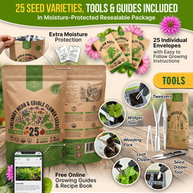 Organo Republic gardening tools included simplify indoor and outdoor seed starting.