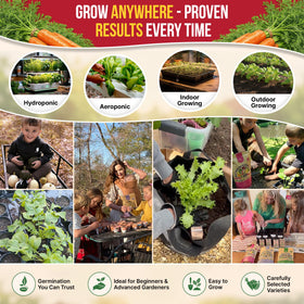 Organo Republic Imperator 58 seeds envelope includes a QR guide for growing tips.