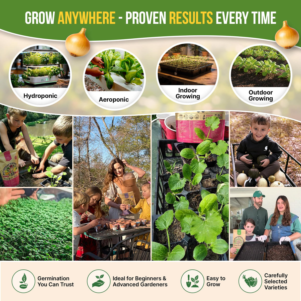 Organo Republic QR guides link to growing tips and simple harvest recipes.