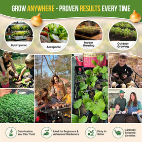 Organo Republic QR guides link to growing tips and simple harvest recipes.