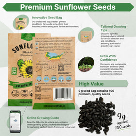 Organo Republic seeds pack inside view showing protective envelope