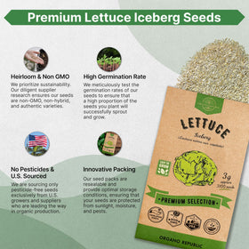 Organo Republic sustainable packaging protects seeds from light and moisture