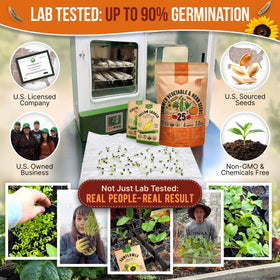 Organo Republic waterproof seed bag protects seeds from moisture.