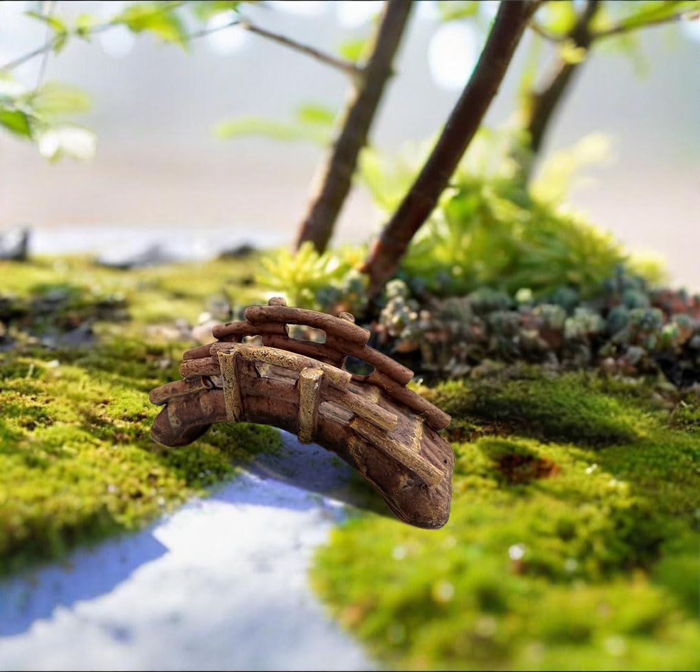 OrgMemory DIY landscape bridge set adds a charming focal point to micro scenes