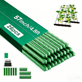 Orgrimmar 26pcs garden stake assembly shows adjustable support for climbing plants