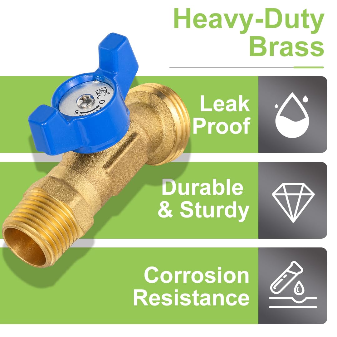 ORIANSE brass hose bibb valve closeup illustrates robust brass body and leak-free operation.
