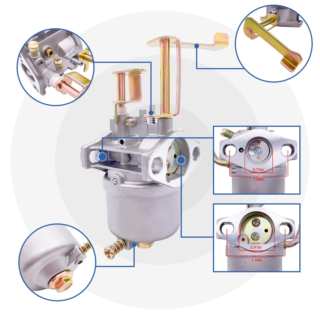 A100626 fuel line shown with secure connections for leak-free operation.