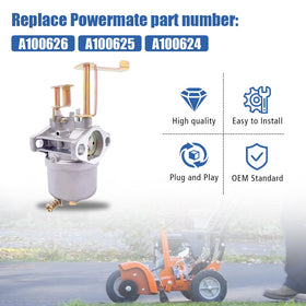 Package contents of Oriental Power A100626 kit organized for easy replacement.