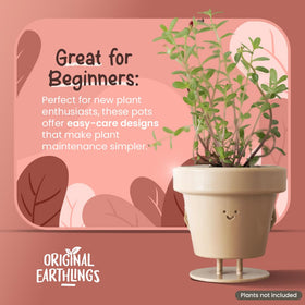 Original Earthlings cactus lover gift pot perfect for desk or shelf