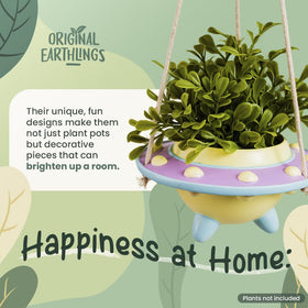 Original Earthlings UFO planter makes a playful gift for plant lovers and gardeners