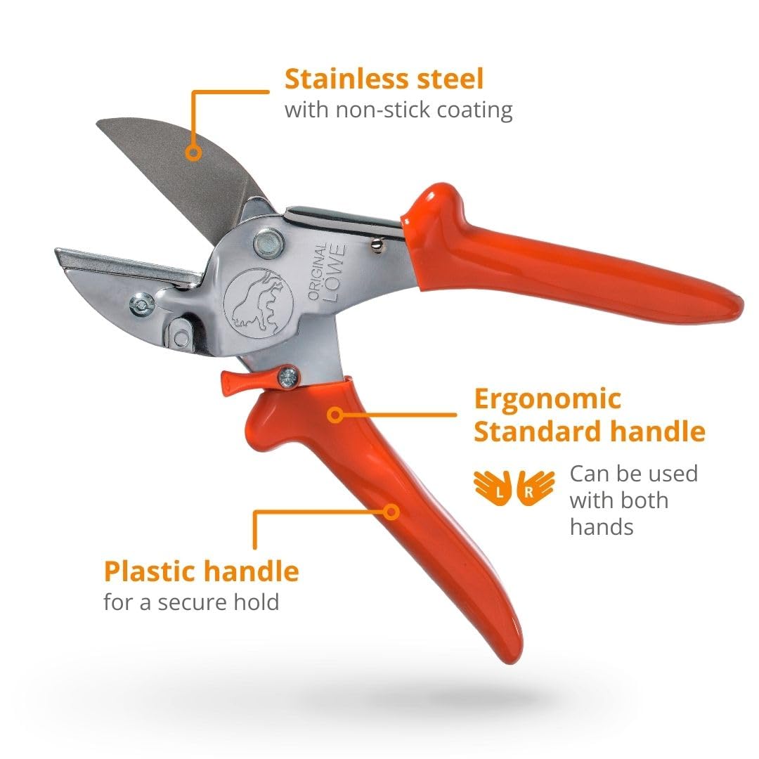Original Löwe Anvil Pruner safety lock supports one handed operation