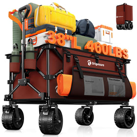 Originsure 220L foldable wagon shows large capacity for groceries and gear.