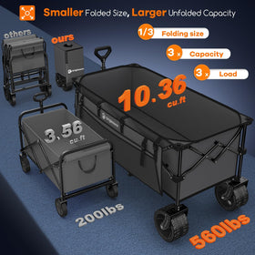 Originsure wagon frame supports up to 560lbs static load for heavy items
