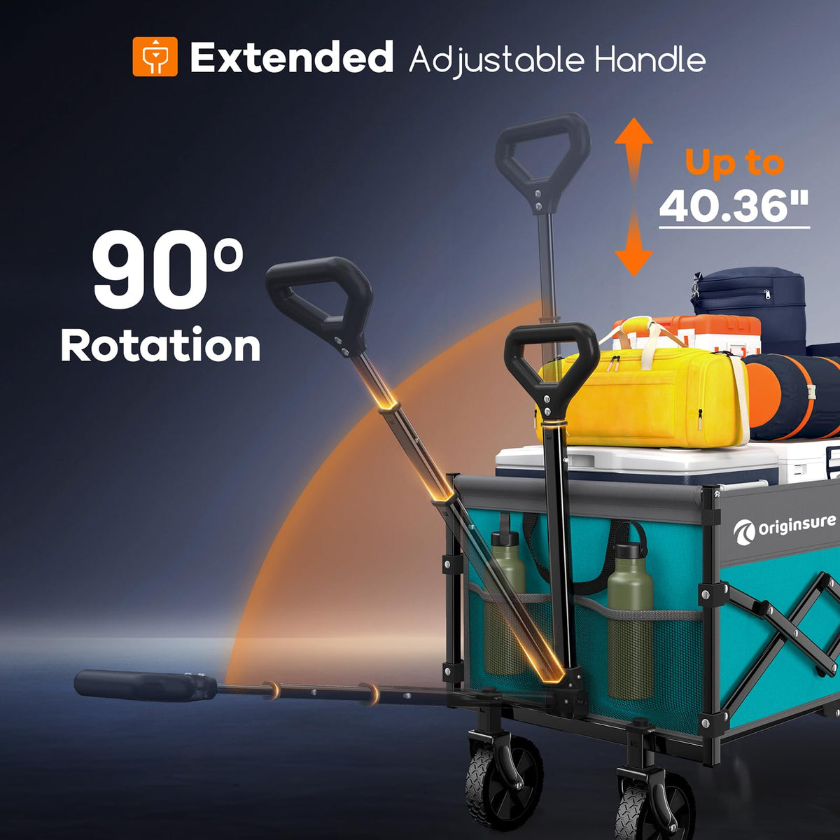 Originsure 600D Oxford fabric is waterproof and wear resistant