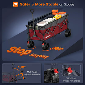 Originsure adjustable rebound-handled wagon for ergonomic control.