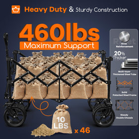 Originsure all-terrain big wheels demonstrate smooth rolling on sand, grass, and pavement.