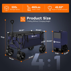 Originsure heavy-duty metal frame shown for sturdy all-terrain use.