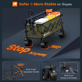 Originsure large-capacity wagon holds groceries, camping gear, and sports equipment.