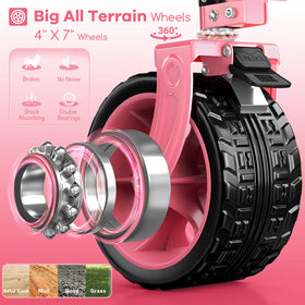 Originsure stable steering mechanism and adjustable handle improve maneuverability.