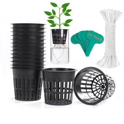 Orimerc 4-inch net pot pack for easy transplanting and drainage control.