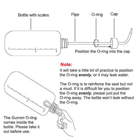 ORIMERC safety wash bottle suitable for lab rinses and cleaning.
