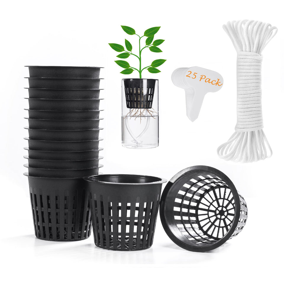 ORIMERC 3-inch net pot with slotted mesh for orchid airflow and drainage