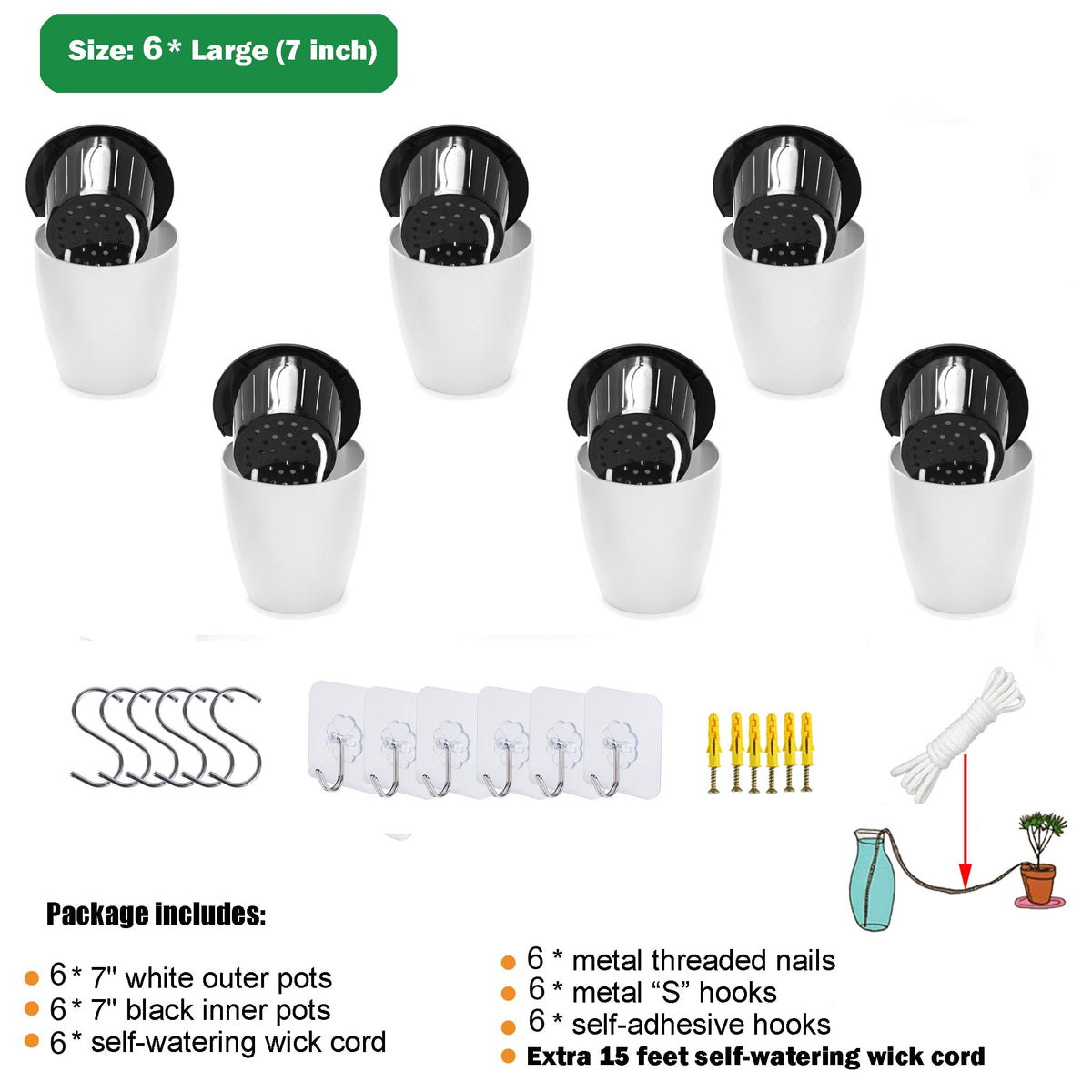 ORIMERC removable inner basket makes plant rearrangement simple.