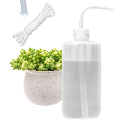 ORIMERC small plant watering can 500ml with bent nozzle for precise soil watering.