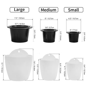 ORIMERC wall planter decor in white adds sleek style to any room