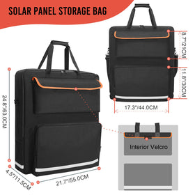 ORKELS double-layer compartments separate panels and accessories for easy packing.
