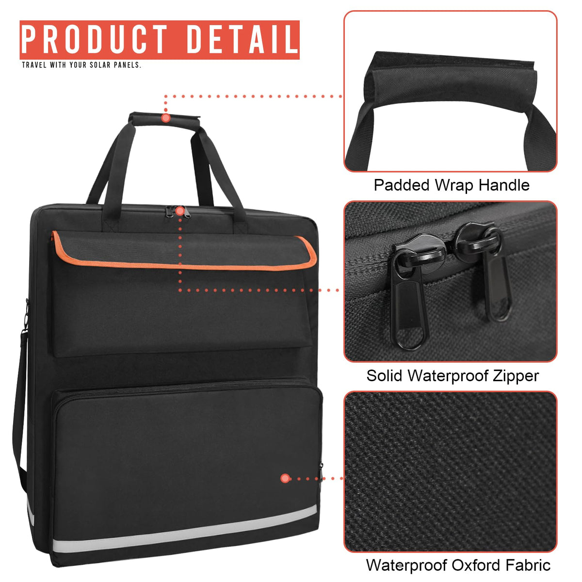 ORKELS portable bag design with comfortable handle supports easy carry to campsite.