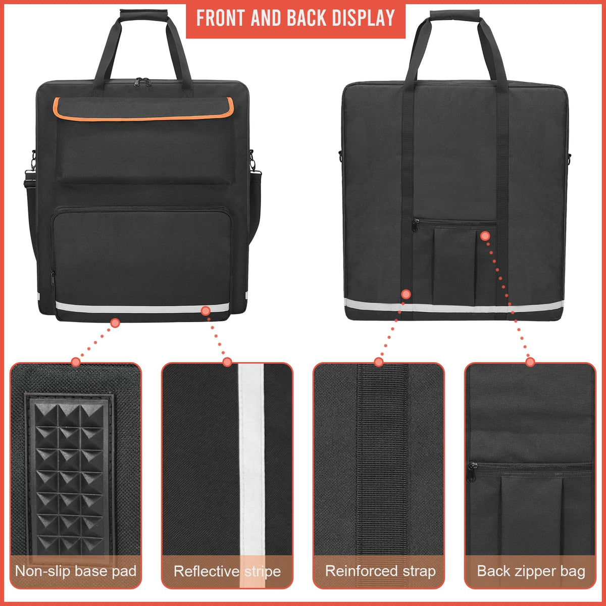 ORKELS protective nylon material guards panels against bumps and scratches.
