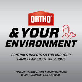 Ortho Home Defense Max bottle with fast drying formula visual.