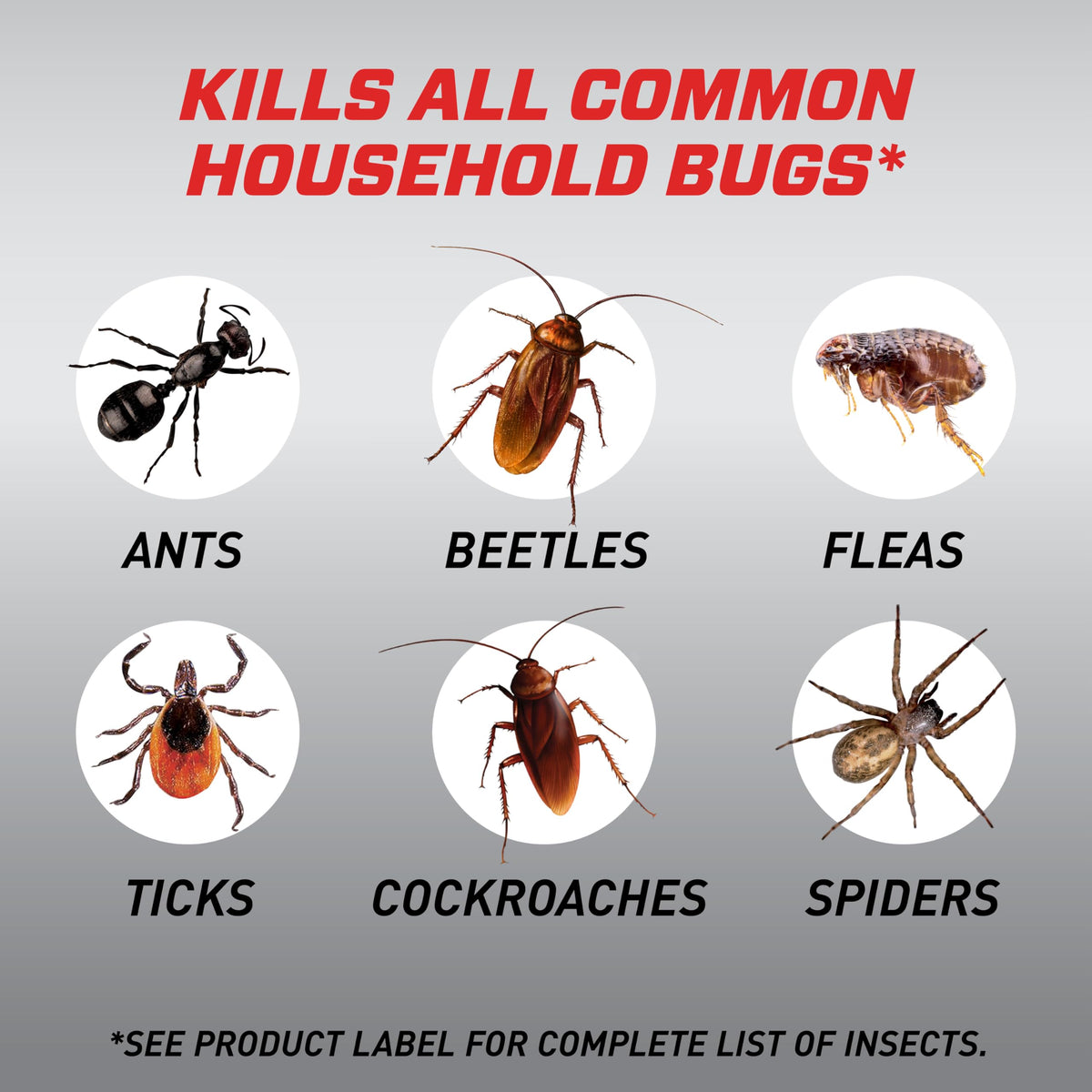 Ortho Home Defense Max for kitchen and bathroom use to control pests.