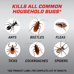 Ortho Home Defense Max for kitchen and bathroom use to control pests.