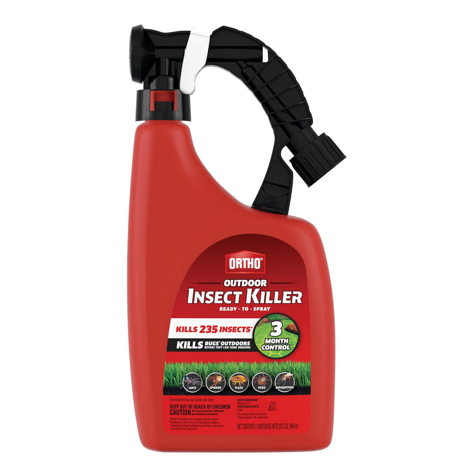 Ortho Outdoor Insect Killer bottle for hose-end application and outdoor protection