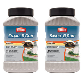 Ortho Snake-B-Gon granules in a bottle ready for outdoor use to deter snakes